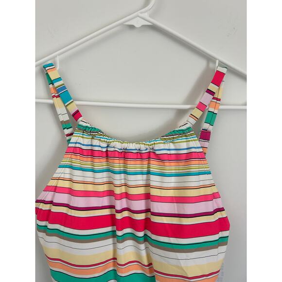Beach House Blair Striped High Neck Tankini Top - Size 8 - Picture 4 of 9